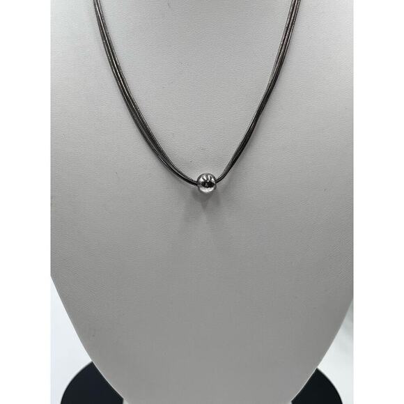 Silpada Sterling Silver Thoreau Multi Strand Ball Necklace Retired N0914 - Picture 3 of 12